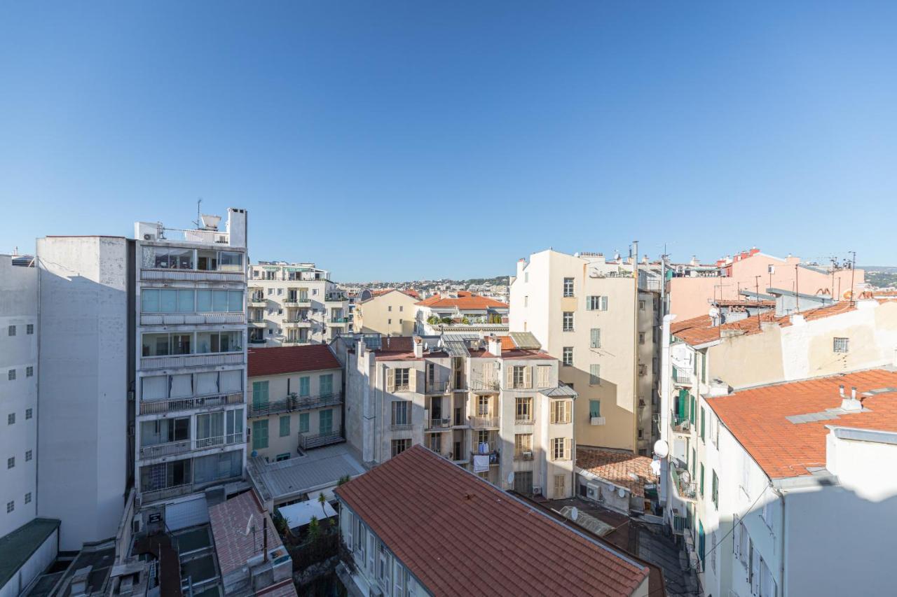 1 Su Ede - Dernier Etage Ascenseur - 1 Min Plage Et Zone Pietonne Nice Buitenkant foto
